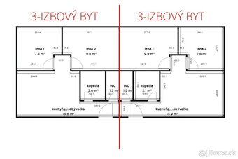 FINREA│Predaj dvoch útulných 3-izbových bytov v Leštinách - 11