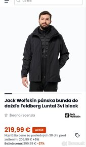 Predám pánsky kabát Jack wolfskin 3v1 - 11