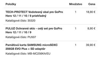 GOPRO 12 BLACK ČIERNA 256 GB + príslušenstvo - 11