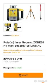 Rotacny laser geomax 20HV digital - 11