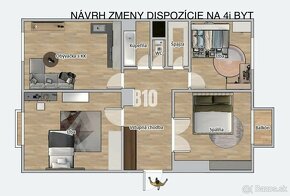 Centrum mesta - veľký 3i byt - 2 balkóny - 11