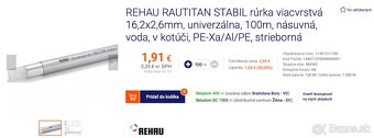 predam rurky REHAU Rautitan Stabil - 11