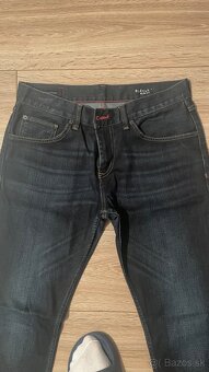 dvoje Tommy Hilfiger Bleecker 33/34 slim fit modre a cierne - 11