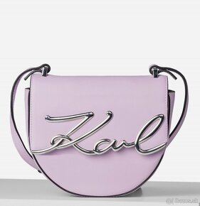 Karl Lagerfeld k/signature saddle small bag - 11