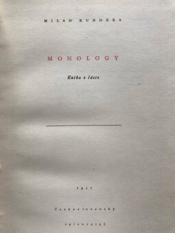 Martinček Kolíska, Kundera Monology, D. Silva Spovedník - 11