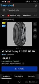 Letné pneumatiky 215/55 R17 Michelin Primacy 3 St 2024 - 11