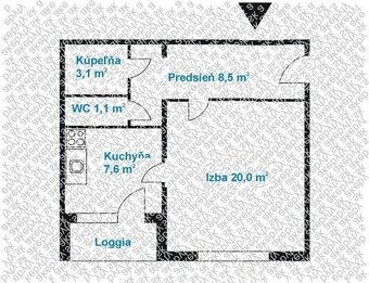 Kompletne zrekonštruovaný 1 izb. byt, ONDAVSKÁ ul. - 11