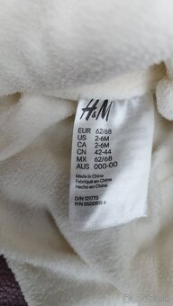 ZIMNÁ BUNDIČKA H&M S ČIAPKOU H&M – VEĽKOSŤ 68 – SPOLU LEN 5€ - 11