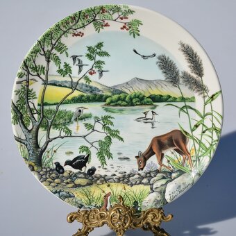 Wedgwood - porcelánové taniere - panoráma prírody - 11