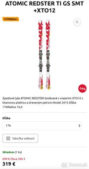 176 cm lyze ATOMIC GS Race Ti a ATOMIC Redster GS - 11