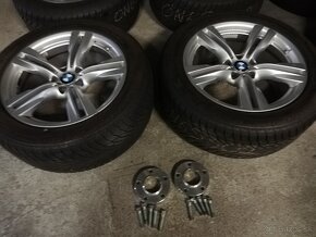 Alu disky 5x120 r19 na BMW X5 X6 zimné pneumatiky 255/50 r19 - 11