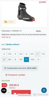 nove topanky na bezky ATOMIC prolink velkost 46 - 11