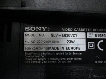 SONY  SLV-E830VC1hifi stereo video - 11