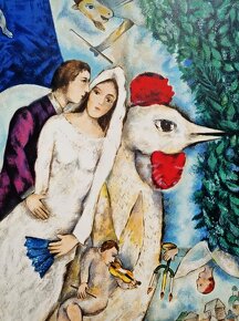 MARC CHAGALL- (Zľava)The Bride and Groom of the Eiffel..... - 11