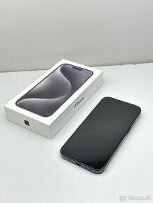 iPhone 15 PRO BLACK TITANIUM TOP STAV NOVÉHO ZÁRUKA - 11