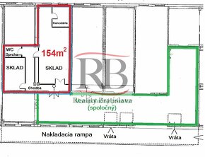 Sklad 154m² v blízkosti Shopping Palace Zlaté piesky na pren - 11