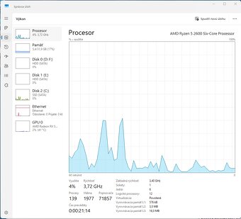 Predám herný počítač Ryzen 5 2600 + RX5700XT + 32gb RAM - 11