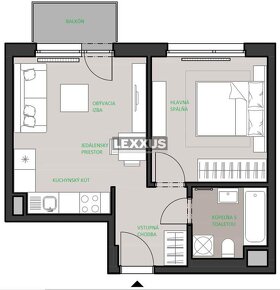 | pekný 2i apartmán s možnosťou odpočtu DPH,projekt OVOCNÉ S - 11