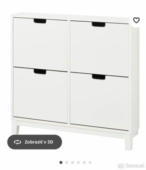 Botnik, Skrinka na topánky, biela Ikea - 11