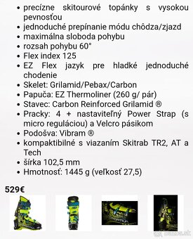 Predám skialp lyžiarky LaSportiva Spectre EU45-46 (295 mm) - 11