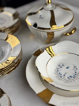 Luxusná vintage porcelánová obedová súprava - 11