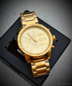 Zlaté hodniky DIESEL - Chronograph Gold, Originál s balením - 11