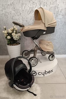 TROJKOMBINÁCIA LUXUSNÉ STOKKE XPLORY BEIGE MELANGE - 11