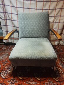 Retro a starožitný nábytok - 2 kreslá Thonet a knižnica - 11