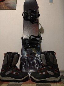 Snowboard, viazanie, topanky - 11