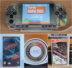 Sony PSP 1004 clear 64 GB + 3 hry - 11