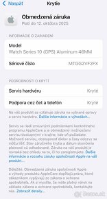 Nové Apple Watch 10 46mm Silver GPS - rok záruka - 11