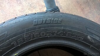 2 + 2 ks LETNÉ 185/60 R14 82H SEMPERIT KUMHO TIGAR cca 7 mm - 11