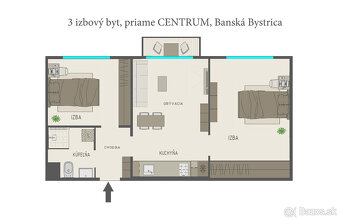 PRIAME CENTRUM BB / BALKÓN / menší 3i byt BB / REKONŠTRUKCIA - 11