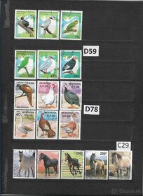 Filatelia-Poštové známky na predaj 5 zvieratá razené - 11