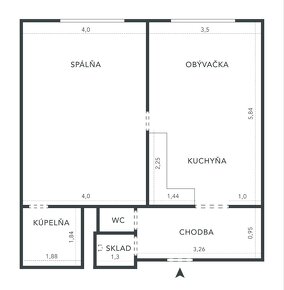 MIKELSSEN - Na predaj 2 izbový byt s vysokými stropmi v zrek - 11