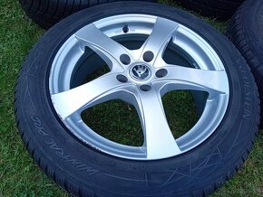 17" ALU 5x112 š SUPERB / VW + zimné pneu 215/55 17 TOP - 11