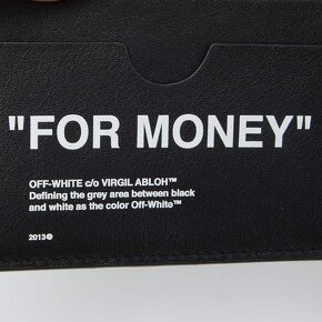 Off-White™ "FOR MONEY" Limitovaná Peňaženka - 11