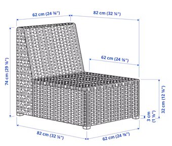 Ratanové sedenie - Ikea Solleron - 11