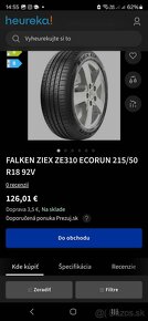 Letne pneumatiky 215/50 r18 Falken - 11