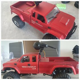 RC model terénneho auta PICKUP TRUCK 1/16 4WD 2,4G Červený - 11