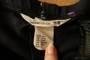 2x legíny trojštvrťové H&M 104 (3-4 roky) TOP STAV - 11