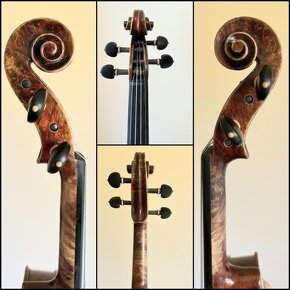 husle 4/4 model Stradivari (očkový javor) - 11