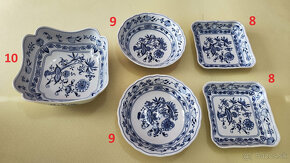 Originál cibuľový porcelán - Misy, podnos a tortový tanier - 11