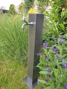 Hlinikový záhradný vodovodný stlpik – Antracitový - 11