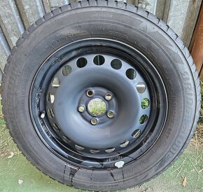 Plechové disky VW - 5x100 r15 + zimné pneu 185/65 r15 - 11