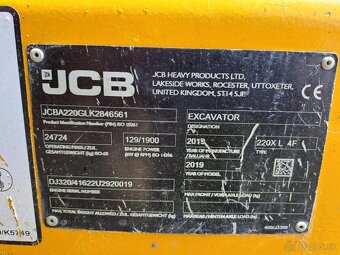 Pásový bagr JCB 220X L, rok výroby 2019, 5899 motohodin - 12