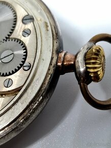 Vintažné vreckové hodinky Omega 1925, striebro - 12