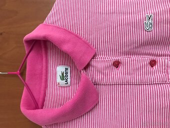 LACOSTE originál baby pink damske tricko 38 - 12