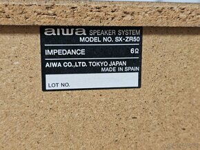 ☆ SPEAKER SYSTEM / AIWA - Model SX-ZR50
/ MADE IN SPAIN - 12