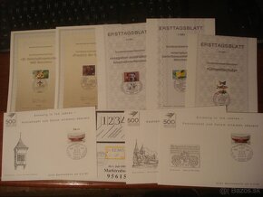 10 x FDC Československo 1986 a rôzne FDC a známky NSR - 12